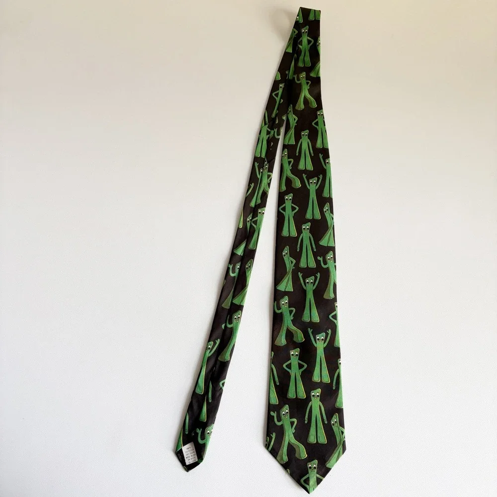 Ralph Marlin Mens Bundle Lot 4 Vintage 90s Novelty South Park Gumby Stooges Ties